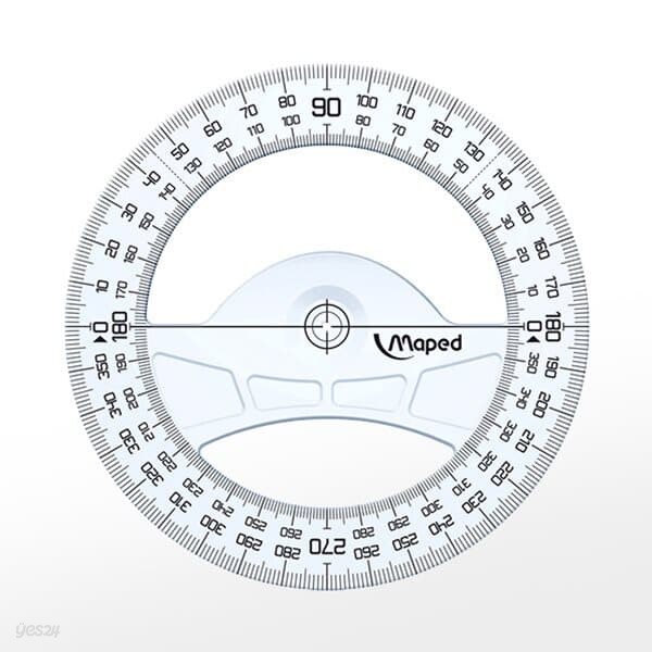 [프랑스 마패드] 지오매트릭 분도기 360도 12cm