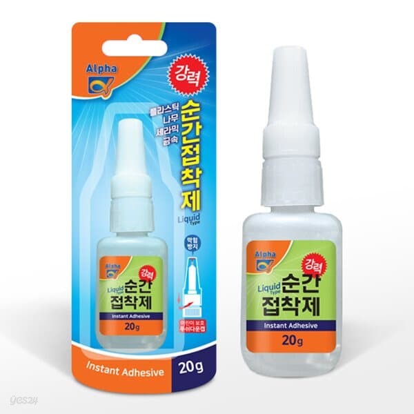 [알파] 강력 순간접착제 (액상형) 20g