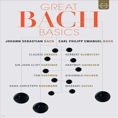 바흐 & C.P.E.바흐: 합창 작품집 & 피아노 작품집 (Great Bach Basics - Johann Sebastian Bach & Carl Philipp Emanuel Bach: Choral Works & Piano Works) (12DVD Boxset)(DVD) - 여러 아티스트
