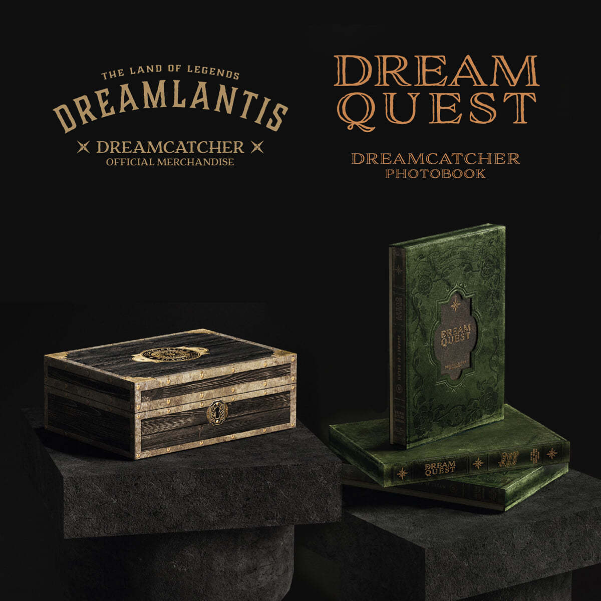 드림캐쳐 (Dreamcatcher) - DREAMCATCHER OFFICIAL PHOTOBOOK [DREAMQUEST] + MERCHANDISE [DREAMLANTIS] (블랙 에코백 VER.)