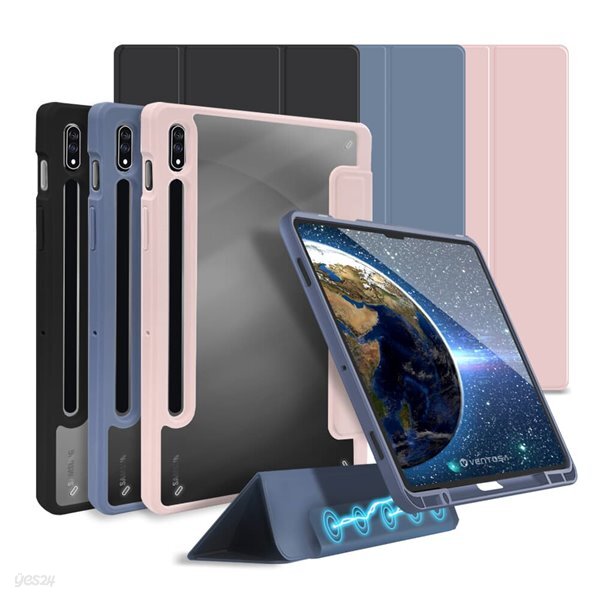 갤럭시탭 S8 S7 플러스 A8 탈부착형 투인원 스마트커버 펜슬롯 케이스