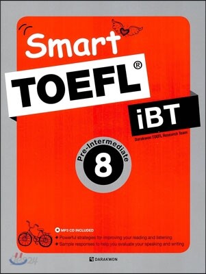 Smart TOEFL iBT Pre-Intermediate Book 8 2014 교재 표지