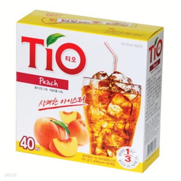 [동서] 티오 아이스티 복숭아맛 40T