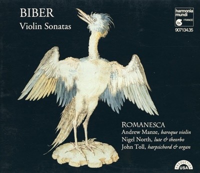 앤드류 맨지 - Andrew Manze - Biber Romanesca Violin Sonatas [독일발매]