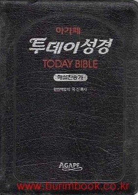 아가페 투데이 성경 해설 찬송가 today bible (가죽커버)