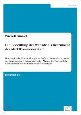Die Bedeutung der Website als Instrument der Marktkommunikation: Eine empirische Untersuchung zum Einfluss des Involvements auf das Konsumentenverhalt