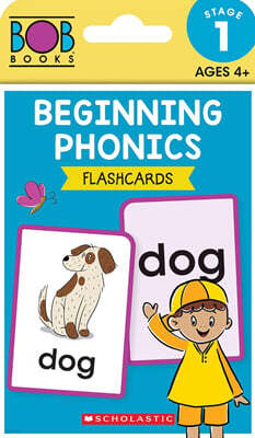 Bob Books - Beginning Phonics Flashcards Phonics, Ages 4 and Up, Kindergarten (Stage 1: Starting to Read)