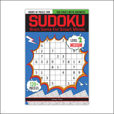 Sudoku - Brain Booster Puzzles for Kids: Level 2 (Medium)
