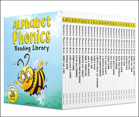 Alphabet Phonics - Reading Library for Children (Boxset of 26 Books)