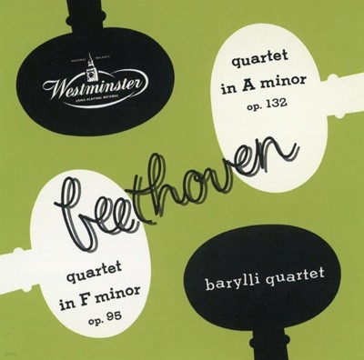 바랄리 콰르텟 - Barylli Quartet - Beethoven String Quartet No.15 In A Major Op.132 [일본발매]