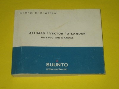 suunto vector manual 매뉴얼 순토 벡터 사용설명서