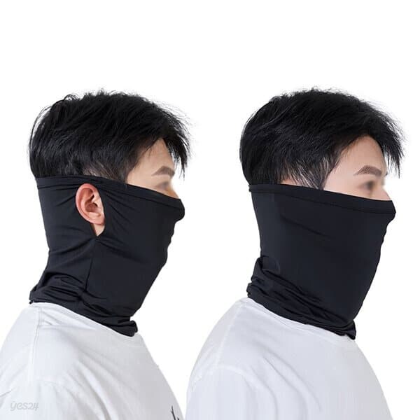 스포츠 햇빛가리개 자외선 차단 블랙 마스크