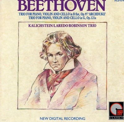 Kalichstein,Laredo,Robinson Trio - Beethoven Trios For Piano,Violin&Cello [U.K발매]