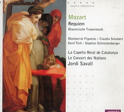조르디 사발 - Jordi Savall - Mozart Requiem,Maurerische Trauermusik [디지팩] [프랑스발매]