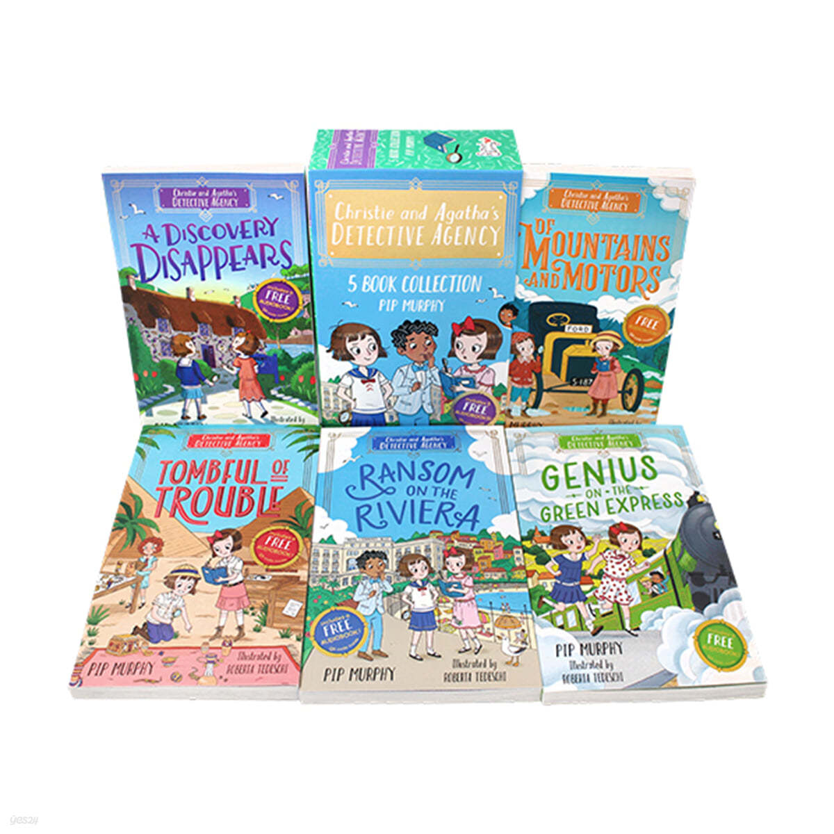 Christie and Agatha's Detective Agency 5 Books Collection Set (QR음원 포함) - 챕터북