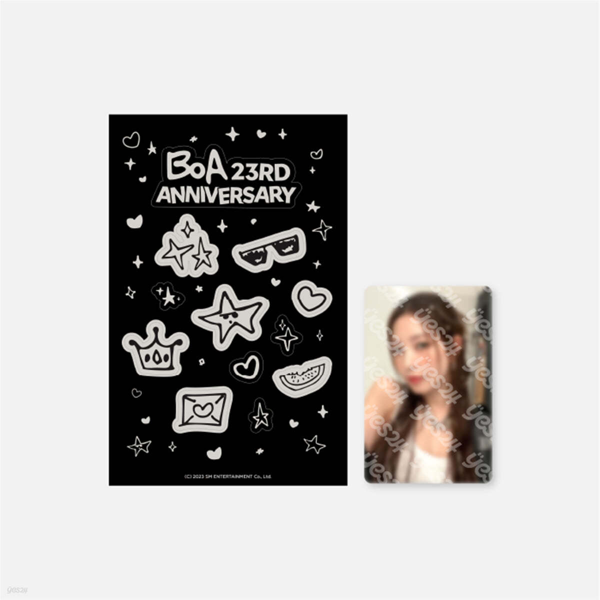 [BoA 23th Anniversary] 23주년 야광 스티커 &amp; 포토카드 SET