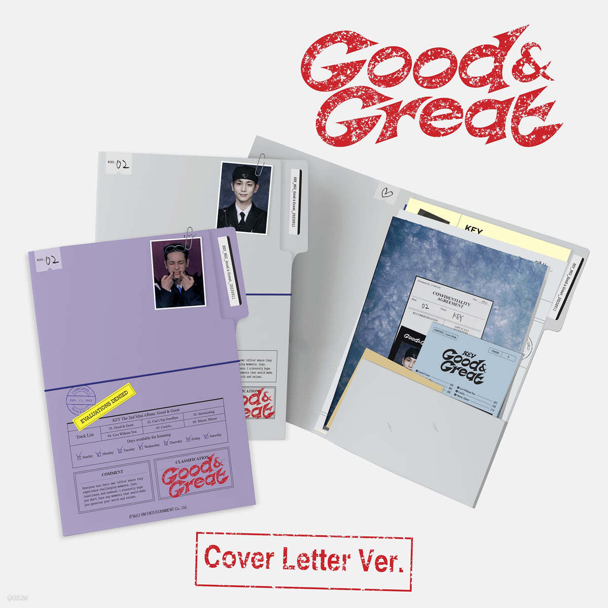 키 (KEY) - 미니앨범 2집 : Good &amp; Great [Cover Letter Ver.][2종 중 1종 랜덤발송]