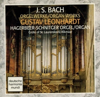 Bach : Orgelwerke , Organ Works - 레온하르트 (Gustav Leonhardt)(US발매)
