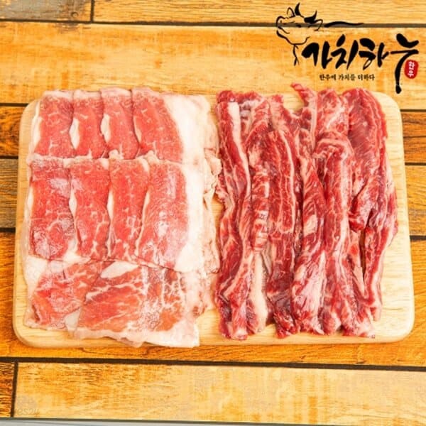 [가치하누] 숙성암소한우 갈비살+차돌 모듬500g (갈비살300g+차돌박이200g)