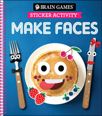 Brain Games - Sticker Activity: Make Faces (Age 3 Years and Up)