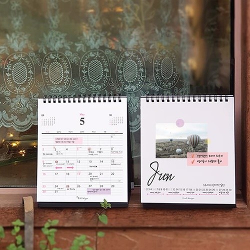 아이씨엘  Desk Calendar black (M)  2024