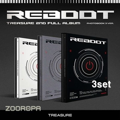 [미개봉/3종세트] 트레저 TREASURE REBOOT 2ND FULL ALBUM PHOTOBOOK VER.