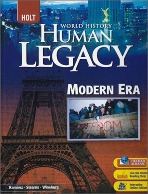 HOLT World History : The Human Legacy Modern Era .....   후반부 일부 밑줄 외 깨끗합니다