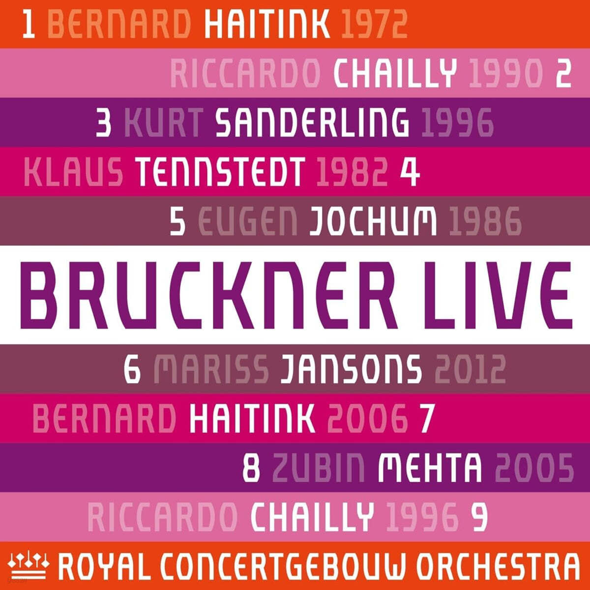Royal Concertgebouw Orchestra 브루크너: 교향곡 전곡 (Bruckner: Symphonies 1-9)