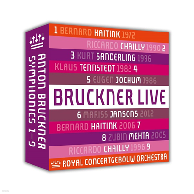ũ:  1 - 9 (Bruckner: Complete Symphonies Nos.1 - 9) (9CD) - Royal Concertgebouw Orchestra