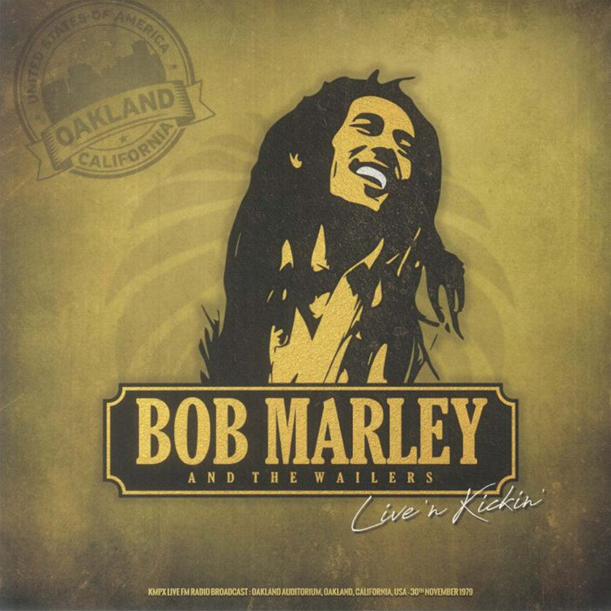 Bob Marley &amp; The Wailers (밥 말리 &amp; 더 웨일러스) - Live N Kickin : Kmpx Live At Oakland [옐로우 컬러 LP]