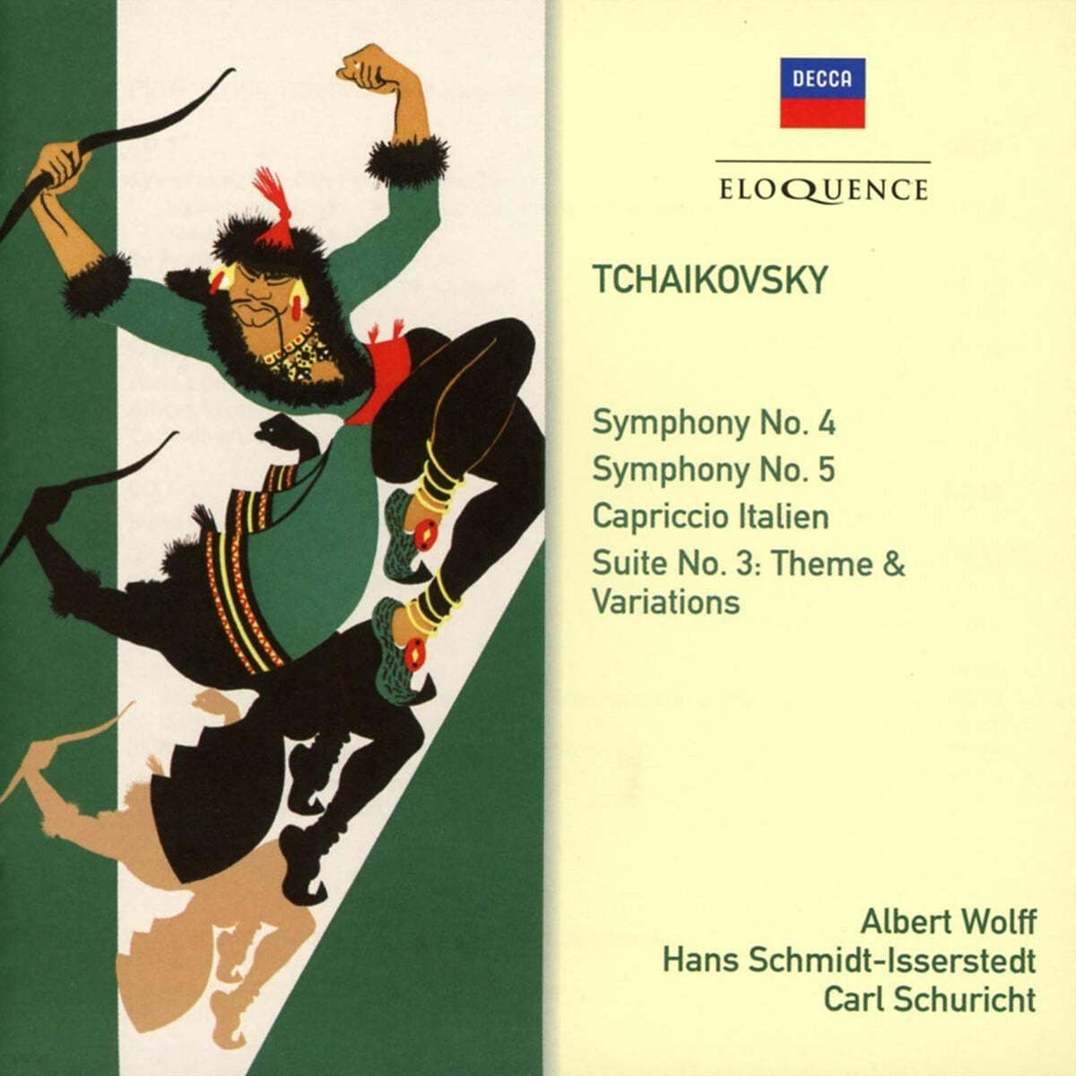 Albert Wolff / Hans Schmidt-Isserstedt / Carl Schuricht 차이코프스키: 교향곡 4번, 5번, '이탈리아 기상곡' 외 (Tchaikovsky: Symphonies 4 & 5, Capriccio Italien, Suite No.3: Theme & Variations)