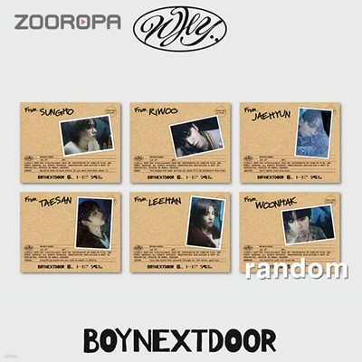 [미개봉/주로파] BOYNEXTDOOR 보이넥스트도어 1st EP WHY.. LETTER ver.