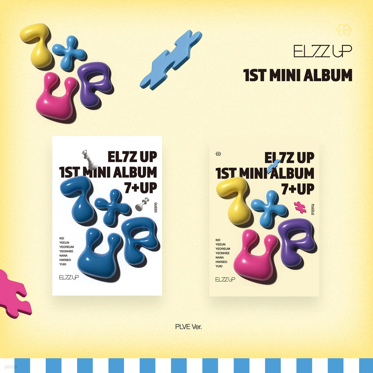 엘즈업 (EL7Z U+P) - 1st Mini Album &#39;7+UP&#39; [PLVE VER.][2종 SET]