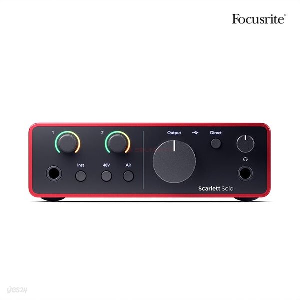 Focusrite Scarlett Solo 4th 오디오인터페이스 포커스라이트 스칼렛 솔로 4세대 오인페 미디 홈레코딩 방송장비