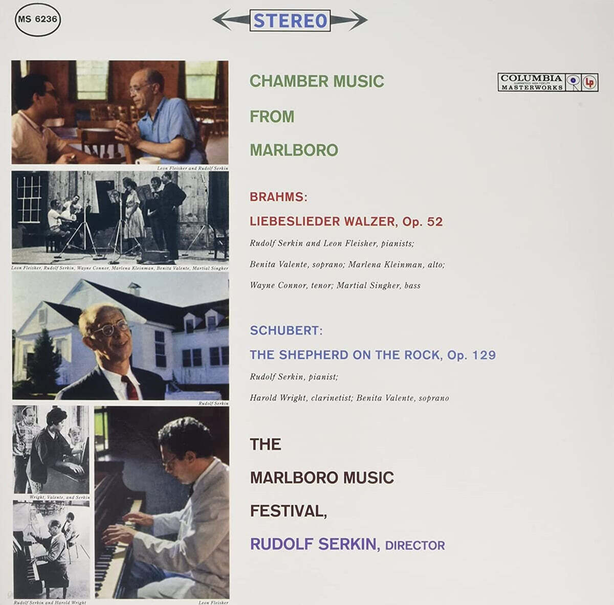 Rudolf Serkin 브람스: 왈츠에 붙인 사랑의 노래 / 슈베르트: 바위 위의 목동 (Brahms: Liebeslieder Walzer Op.52 / Schubert: Der Hirt auf dem Felsen) [LP]