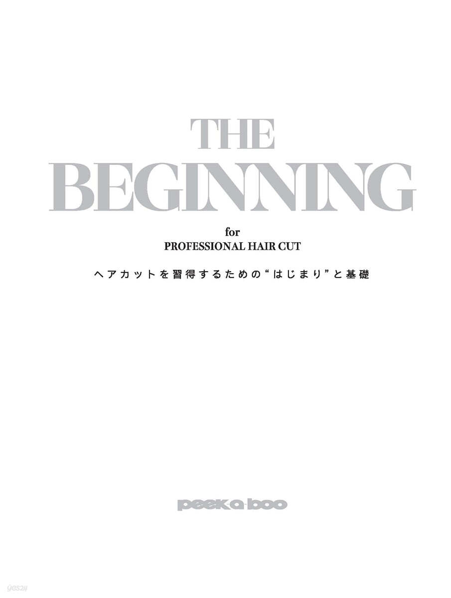 PEEK-A-BOO ACADEMY公式テキストブック THE BEGINNING for PROFESSIONAL HAIR CUT