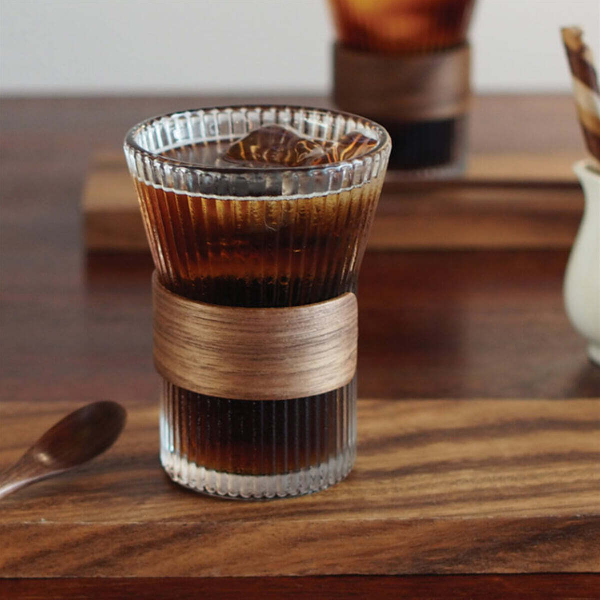 ★특가★[예스굿즈] 스타더스트 유리컵 우드머들러 커플세트