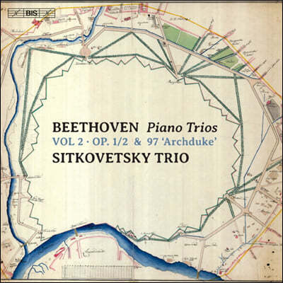 Sitkovetsky Trio 베토벤: 피아노 트리오 2집 (Beethoven: Piano Trios Vol. 2 : Op.1/2 & 97 Archduke)