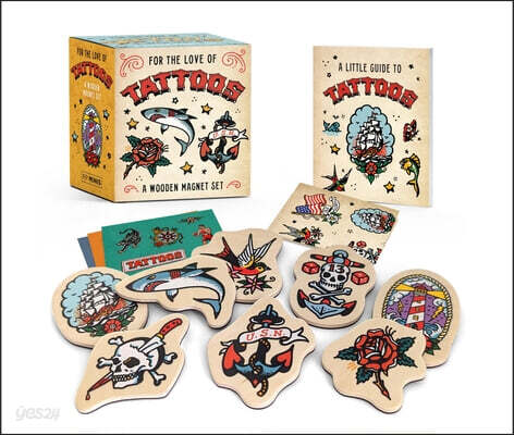 For the Love of Tattoos: A Wooden Magnet Set