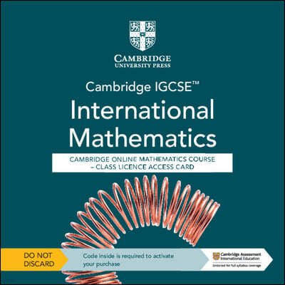 Cambridge IGCSE (TM) International Mathematics Cambridge Online Mathematics Course - Class Licence Access Card (1 Year Access)