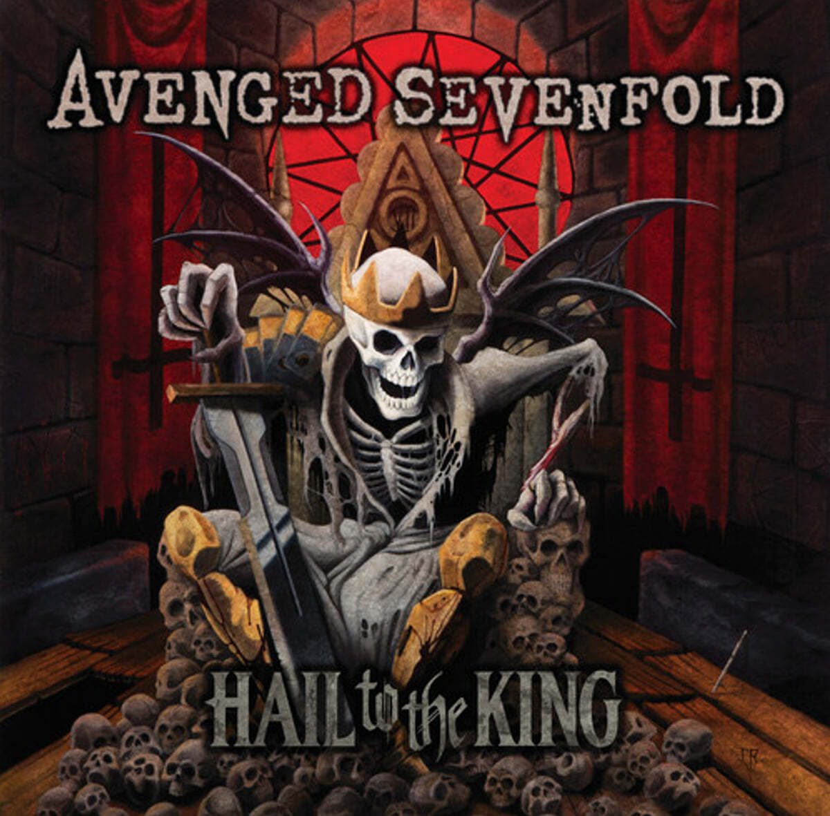 Avenged Sevenfold (어벤지드 세븐폴드) - Hail to the King [골드 컬러 2LP]