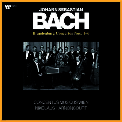 Nikolaus Harnoncourt — 바흐: 브란덴부르크 협주곡 1-6번 (Bach: Brandenburg Concertos Nos.1-6) - Nikolaus Harnoncourt 앨범 커버