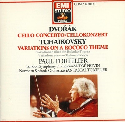 Dvorak : Cello Concerto - 토르텔리에 (Paul Tortelier) (UK발매)