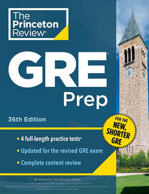 Princeton Review GRE Prep, 36th Edition: 4 Practice Tests + Review & Techniques + Online Features