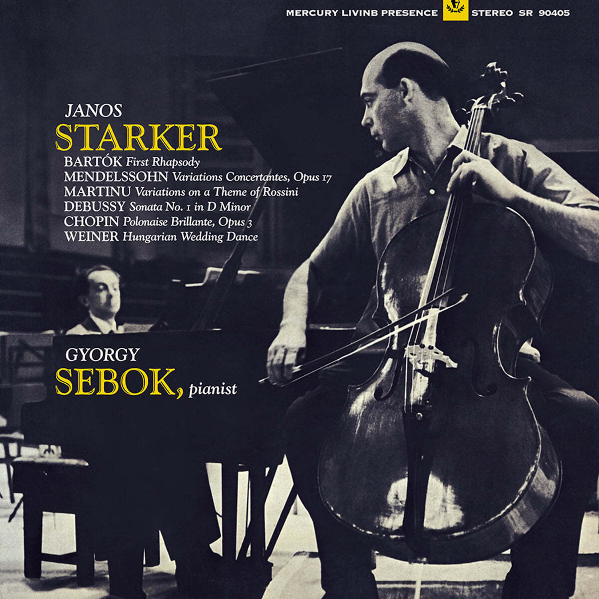 Janos Starker 야노스 슈타커 첼로 연주집 (Bartok / Mendelssohn / Martinu / Debussy / Chopin / Wiener) [LP]