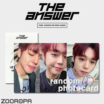 [새상품/1포토카드] 박지훈 THE ANSWER DAY ver.