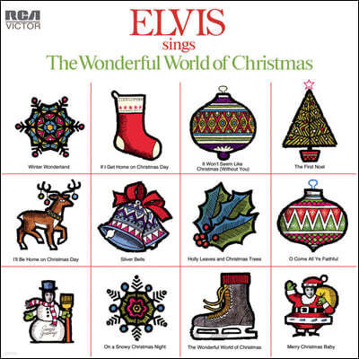 Elvis Presley — Elvis Sings The Wonderful World of Christmas 앨범 커버