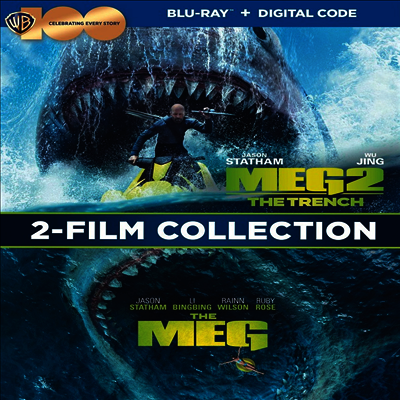 The Meg (메가로돈) (2018) / Meg 2: The Trench (메가로돈 2) (2023)(한글무자막)(Blu-ray)