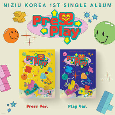 NiziU () - KOREA 1st Single Album : Press Play [2 SET]