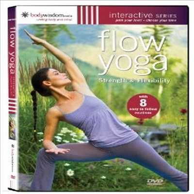Bodywisdom media: Flow Yoga - Strength & Flexibility (÷ο 䰡) (ڵ1)(ѱ۹ڸ)(DVD)